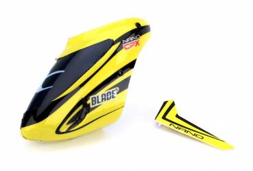 Blade Nano CP X : Kabinenhaube u.  Finne Gelb