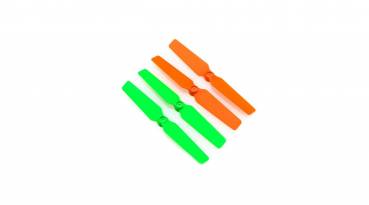 Blade 200QX: 3D-Propeller (4er Set) orange / grün