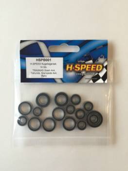 H-SPEED Kugellagerset, 16 Stk Edelstahl mit Dichtung