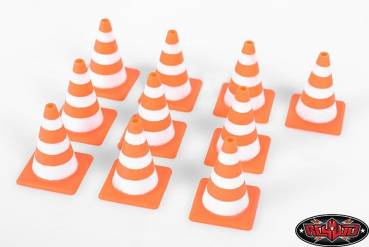 SLVR 1/10 Scale Orange Rubber Traffic Cone (Glow in Dark)