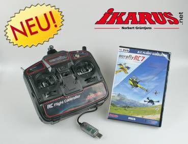 aerofly RC7 Professional DVD mit USB-Commander