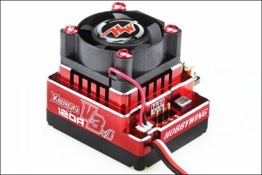 Xerun Brushless Regler 120A BEC 3A 2-3s V3.1 Rot für 1/10